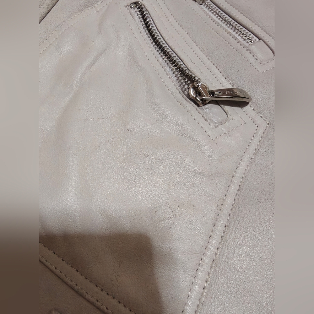 Belle Fare Shearling Fur Moto Vest XS - Picture 6 of 9